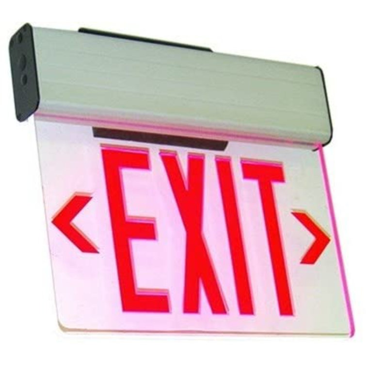 Ciata Lighting Aluminum SurfaceMounted LED Exit Sign Wayfair Canada